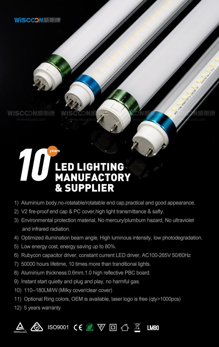 T8 LED TUBE 180lm/w