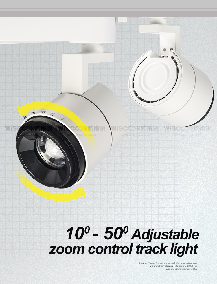 Adjustable LED track light