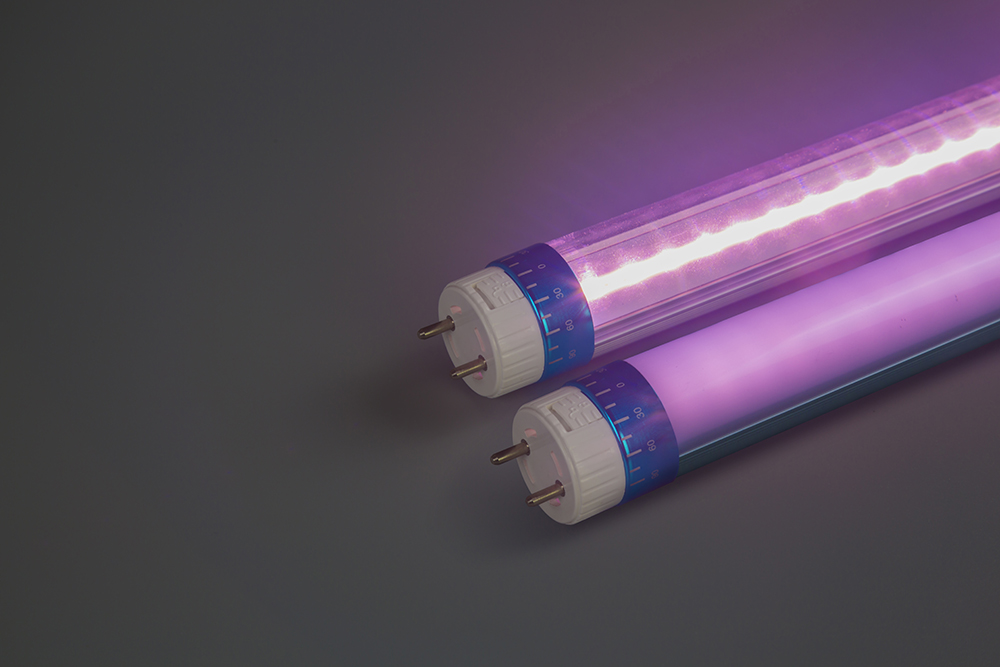 Pink led tube for meat and fish