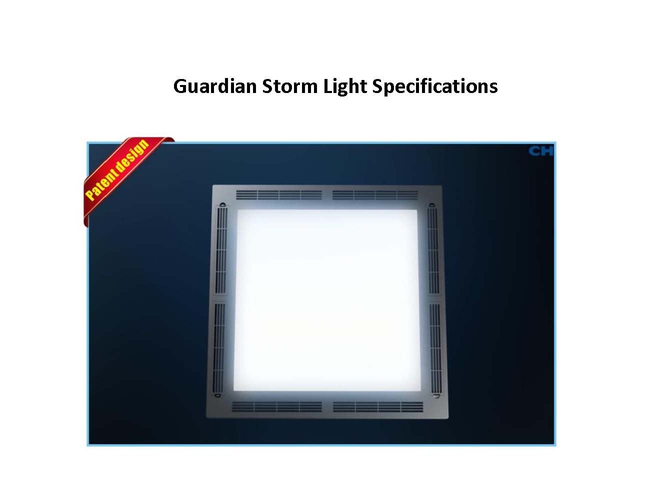 WISCOON Guardian Storm Light Antiseptic and Anti-virus Air Cleaning LED panel light