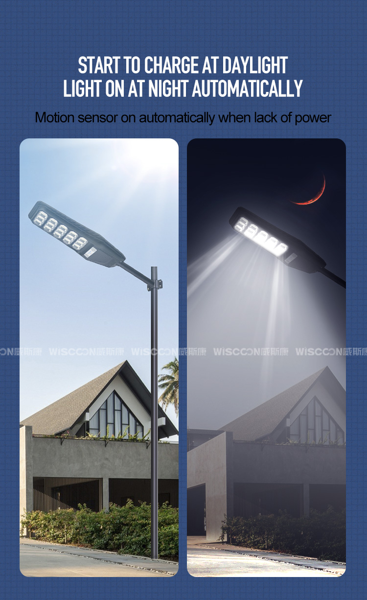 Solar Street Light with remote control and radar sensor