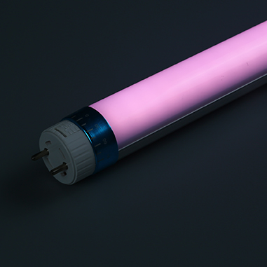 Pink plant LED tube