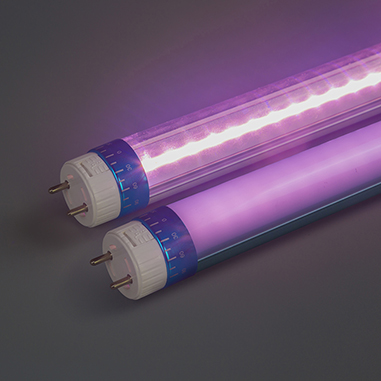 Pink led tube for meat and fish