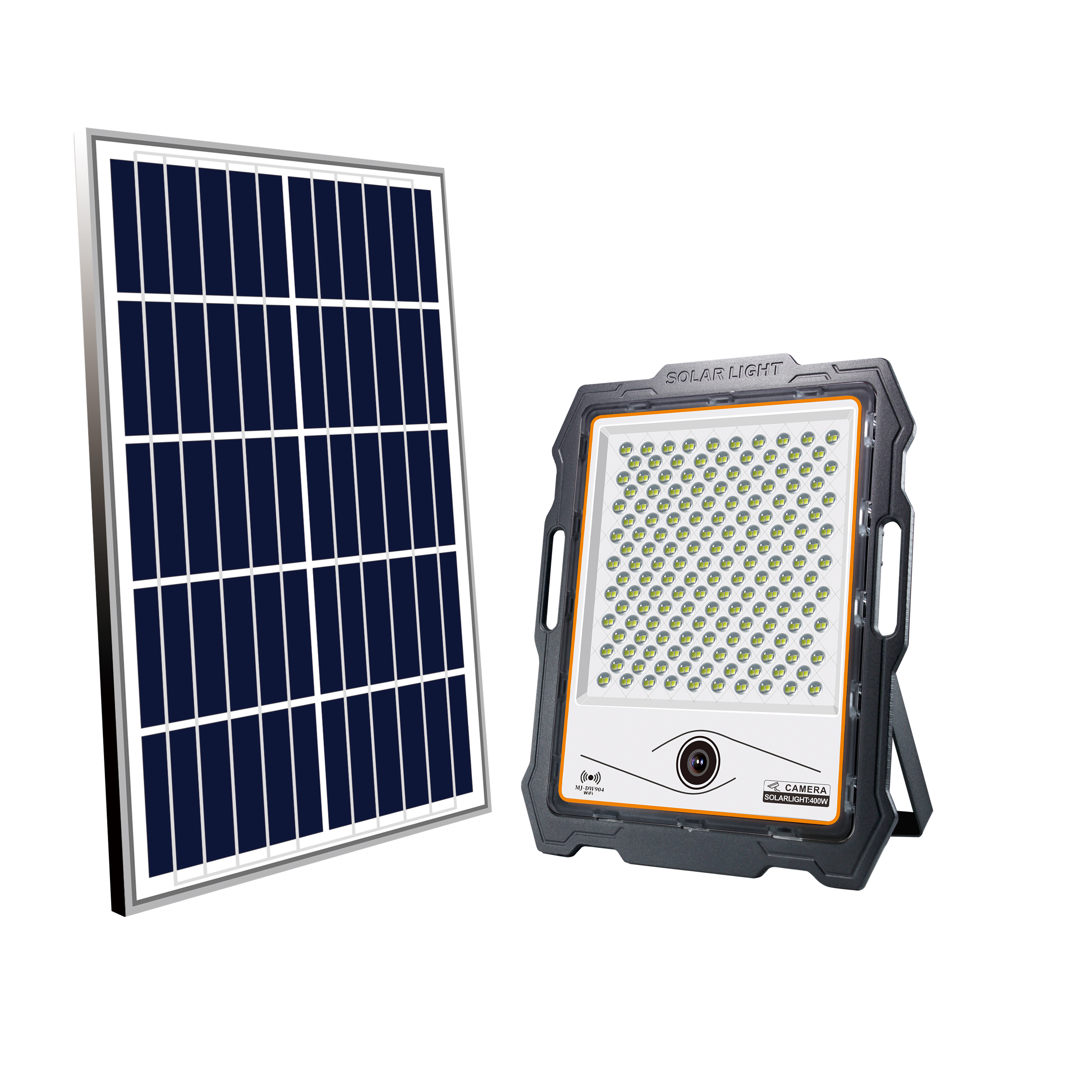 Solar Flood Light with Monitor Camera CCTV